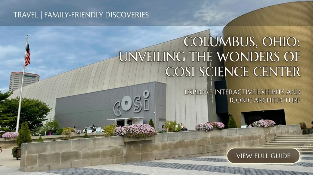 Exterior view of the COSI Science Center in Columbus, Ohio
