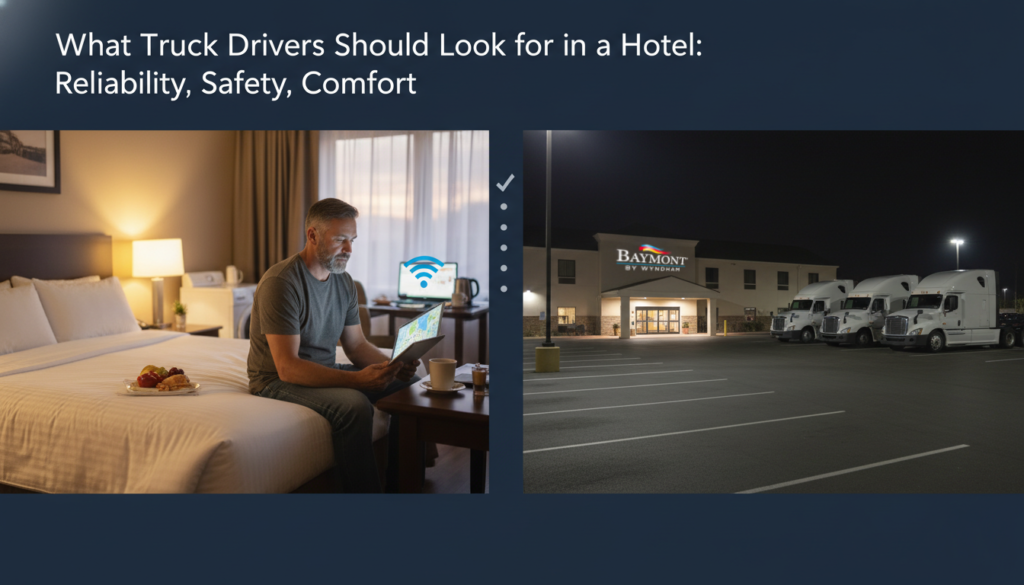What Truck Drivers Should Look for in a Hotel